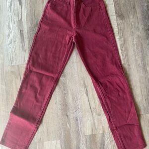 Vintage Guess Red High-Waisted Pants
